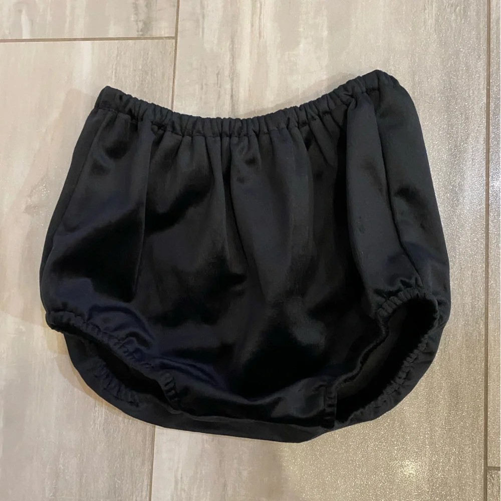 NWT Luli & Me Heirloom Lace Deluxe Black Velvet Float Dress & Bloomers girls 24M